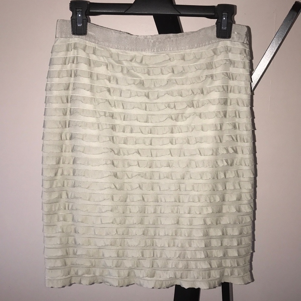 Banana Republic Sage Ruffle Layered Mini Skirt 8
